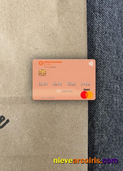 Montenegro Hipotekarna Banka Mastercard Photolook Front Sample
