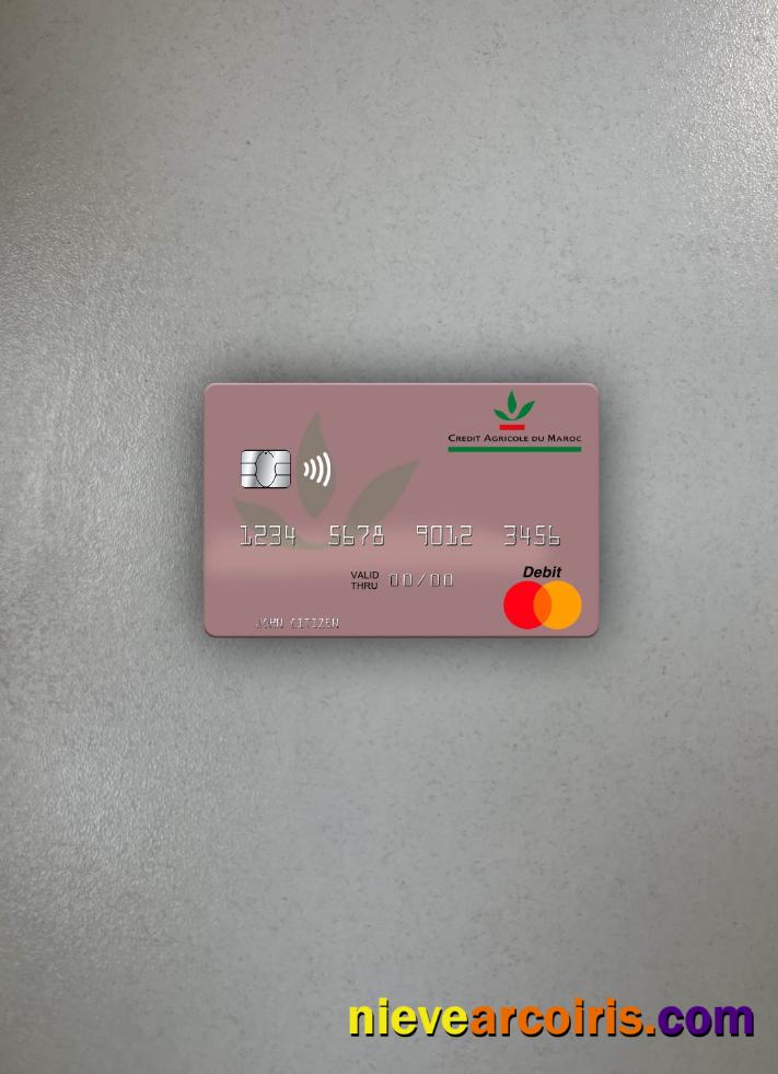 Morocco Crédit Agricole Du Maroc Mastercard Photolook Front Photolook