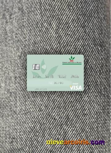 Morocco Crédit Agricole Du Maroc Visa Debit Card Photolook Front Preview