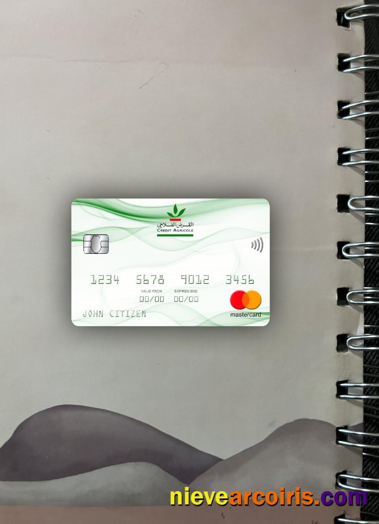 Morocco Credit Agricole Bank Mastercard Photolook Front Sample
