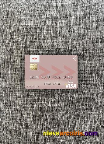 Mozambique Banco Moza Visa Debit Card Photolook Front Preview