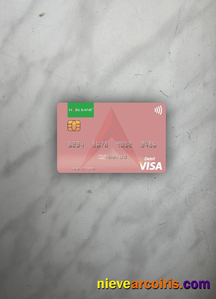 Nepal Nabil Bank Visa Debit Card Photolook Front Sample