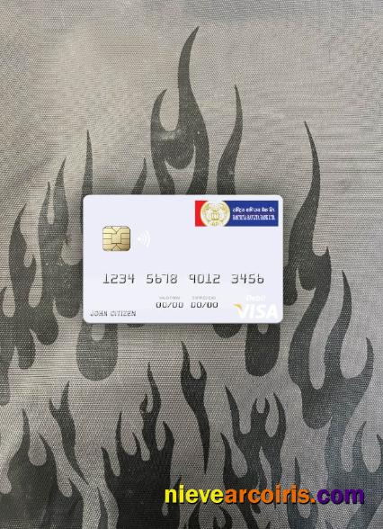 Nepal Rastriya Banijya Bank (RBB) Visa Debit Card Photolook Front Photolook
