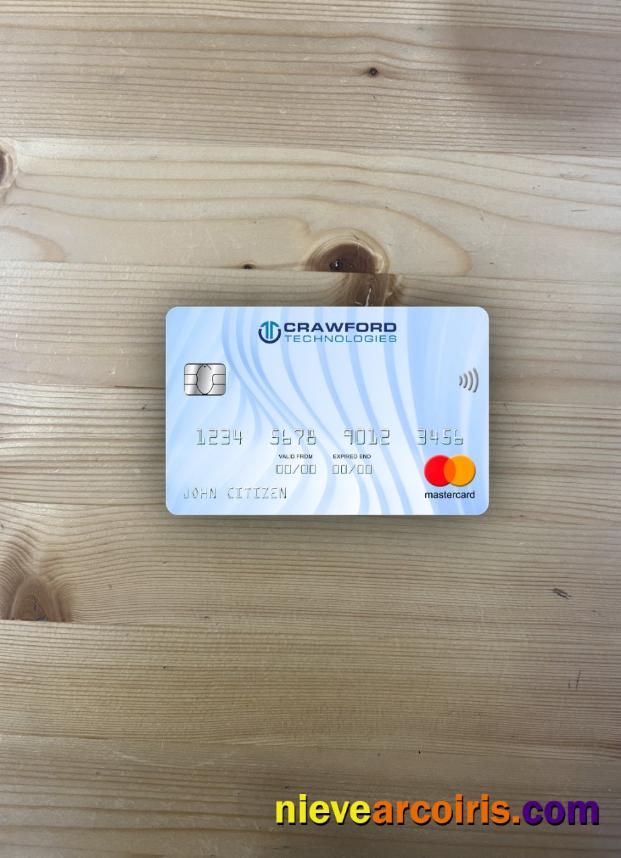 Netherlands (Holland) Crawford Technologies Bank Mastercard Photolook Front Photolook