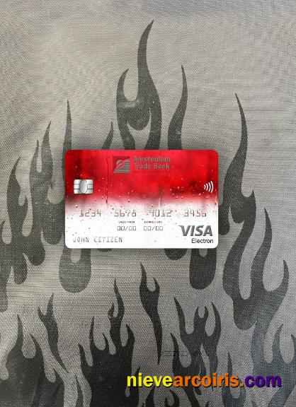Netherlands Amsterdam Trade Bank Visa Electron Card Photolook Front Sample