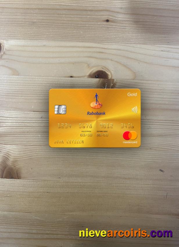 Netherlands Rabobank Mastercard Gold Photolook Front Sample