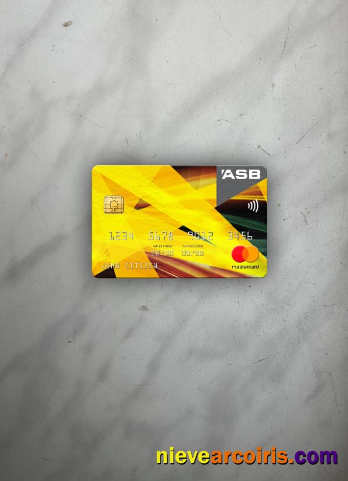 New Zealand ASB Bank Mastercard Photolook Front Photolook