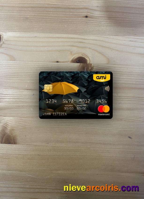 New Zealand Ami Insurance Limited Bank Mastercard Photolook Front Sample