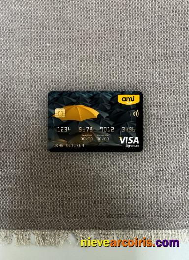 New Zealand Ami Insurance Limited Bank Visa Signature Card Photolook Front Photolook