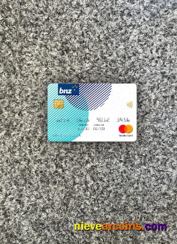 New Zealand BNZ Greymouth Bank Mastercard Photolook Front Sample