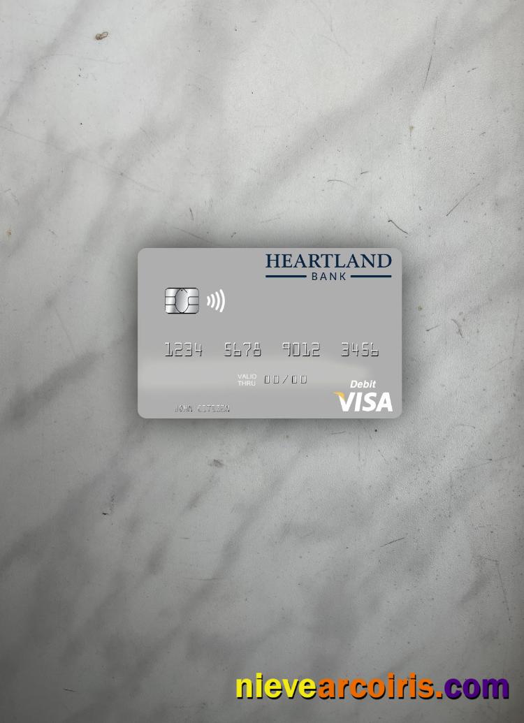 New Zealand Heartland Bank Visa Debit Card Photolook Front Preview