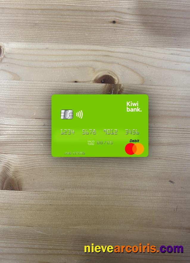 New Zealand Kiwibank Mastercard Photolook Front Sample
