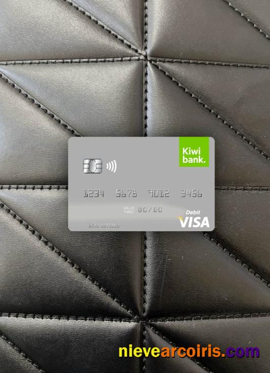 New Zealand Kiwibank Visa Debit Card Photolook Front Preview