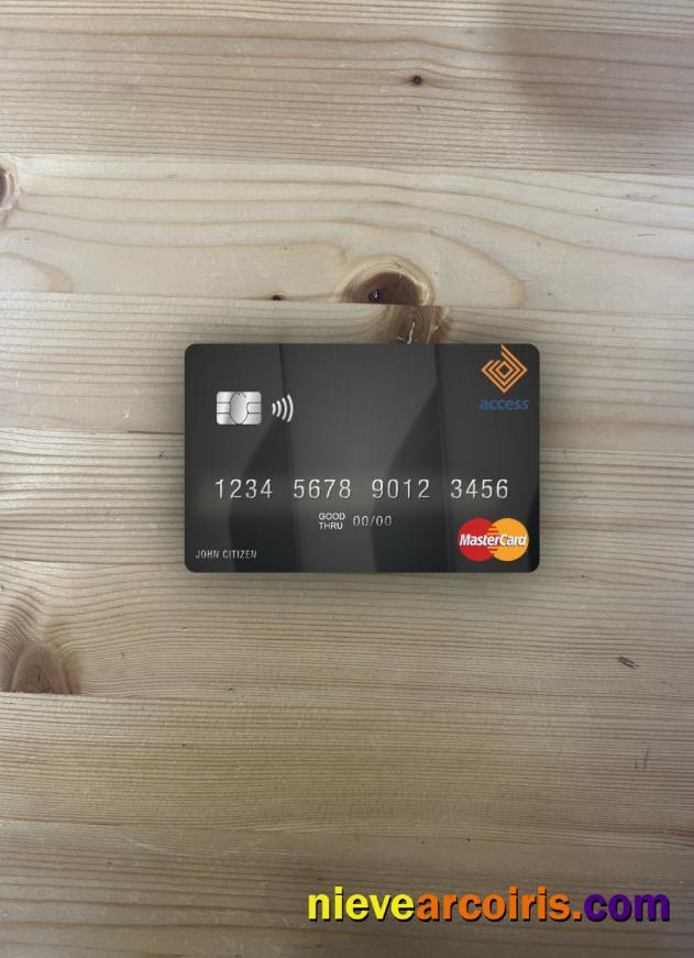 Nigeria Access Bank Plc Mastercard Photolook Front Photolook