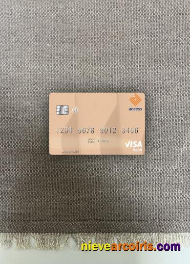 Nigeria Access Bank Plc Visa Debit Card Photolook Front Photolook