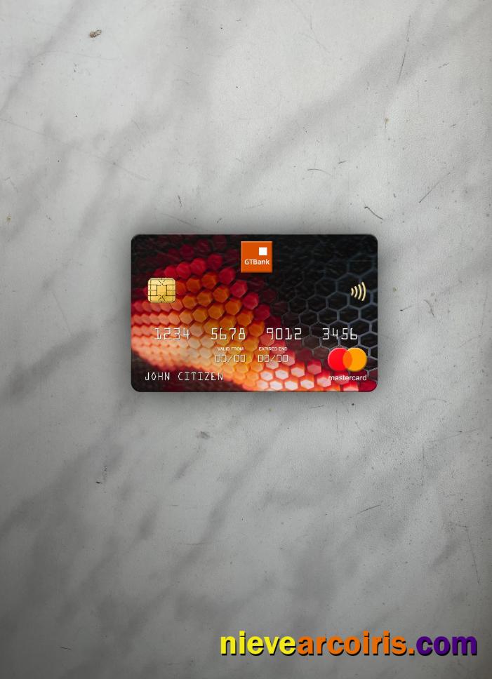Nigeria GTBank Mastercard Photolook Front Preview