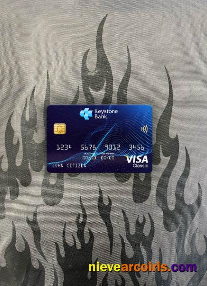 Nigeria Keystone Bank Visa Classic Card Photolook Front Preview