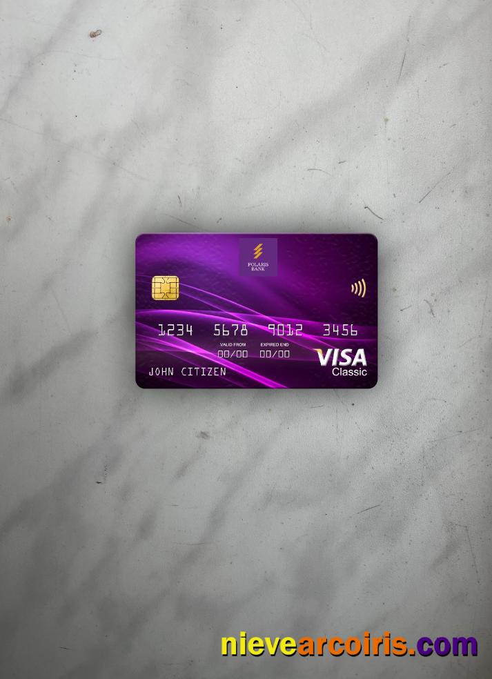 Nigeria Polaris Bank Visa Classic Card Photolook Front Photolook