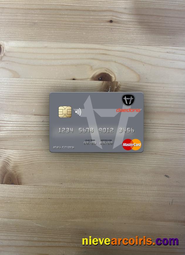 North Korea Daedong Credit Bank Mastercard Photolook Front Preview