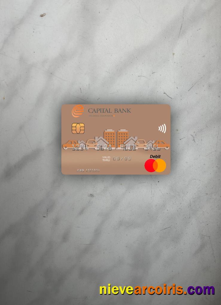 North Macedonia Capital Banka AD Skopje Mastercard Photolook Front Template