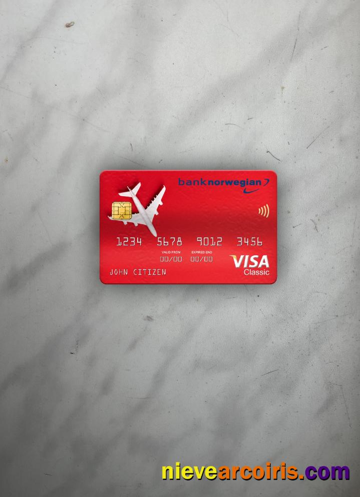 Norway Bank Norwegian AS Bank Visa Classic Card Photolook Front Photolook