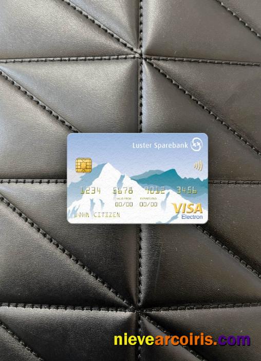 Norway Luster Sparebank Visa Electron Card Photolook Front Template
