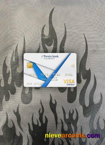 Norway Pareto Bank Visa Electron Card Photolook Front Preview