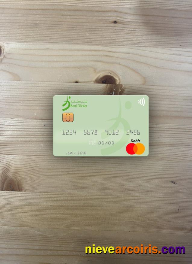Oman Bank Dhofar Mastercard Photolook Front Sample
