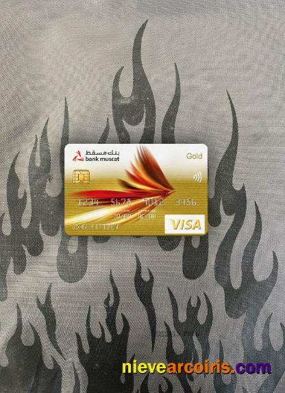 Oman Bank Muscat Bank Visa Gold Card Photolook Front Photolook