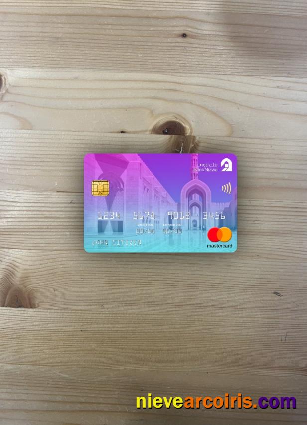Oman Bank Nizwa Mastercard Photolook Front Sample