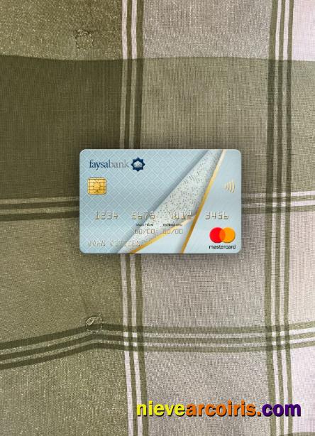 Pakistan Faysal Bank Mastercard Photolook Front Template