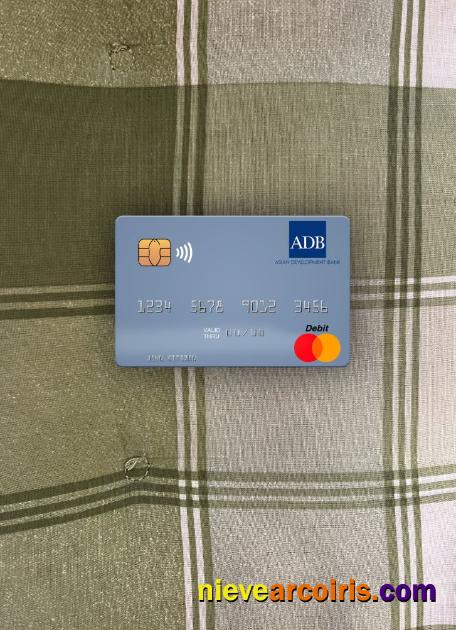 Palau ADB Bank Mastercard Photolook Front Template