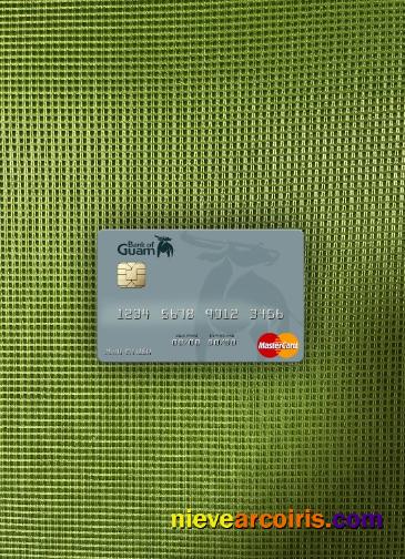 Palau Bank Of Guam Mastercard Photolook Front Template