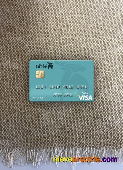 Palau Bank Of Guam Visa Debit Card Photolook Front Photolook