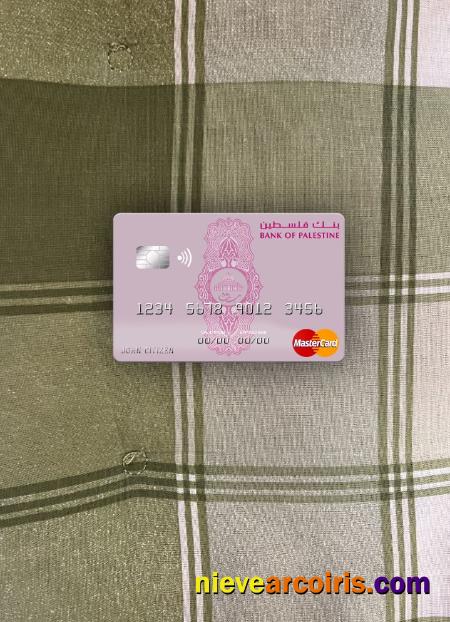 Palestine Bank Of Palestine Mastercard Photolook Front Sample