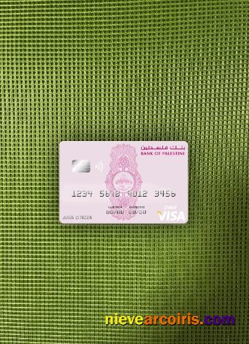 Palestine Bank Of Palestine Visa Debit Card Photolook Front Photolook