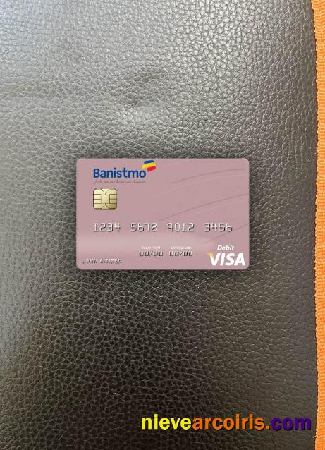 Panama Banco Banistmo Visa Debit Card Photolook Front Preview