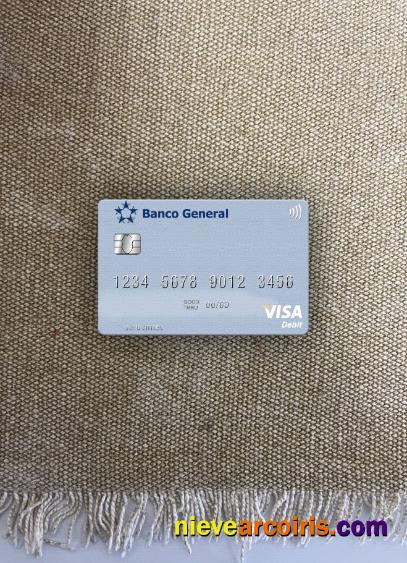 Panama Banco General Visa Debit Card Photolook Front Preview