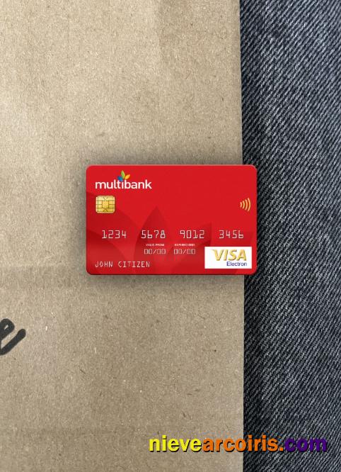 Panama Multibank Visa Electron Card Photolook Front Sample