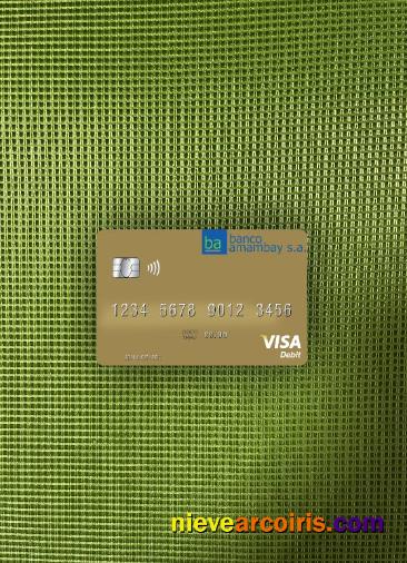 Paraguay Banco Amambay Visa Debit Card Photolook Front Photolook