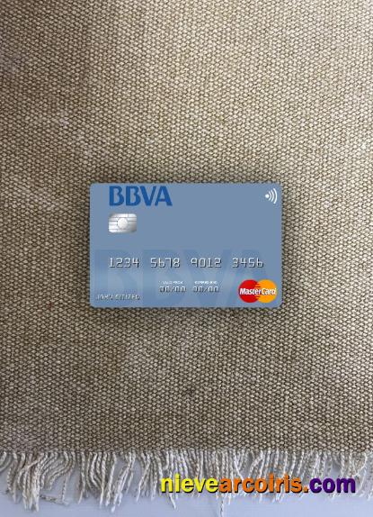 Paraguay Banco BBVA Bank Mastercard Photolook Front Sample