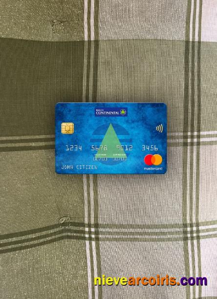 Paraguay Banco Continental S.A.E.C.A. Bank Mastercard Photolook Front Sample