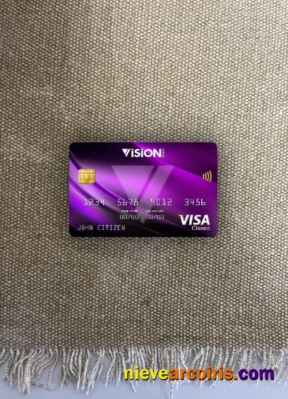 Paraguay Vision Banco Bank Visa Classic Card Photolook Front Photolook