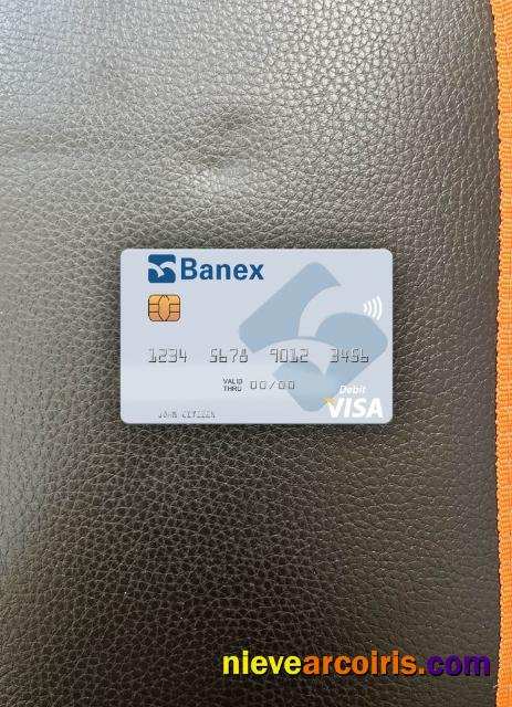 Peru Banco Banex Visa Debit Card Photolook Front Sample