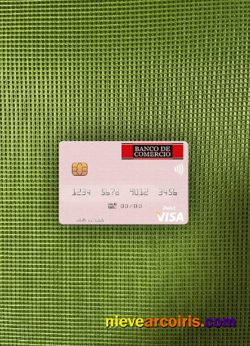 Peru Banco De Comercio Visa Debit Card Photolook Front Sample