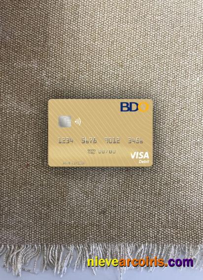 Philippines Banco De Oro Visa Debit Card Photolook Front Sample