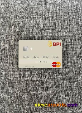 Philippines Bank Of The Philippine Islands Mastercard Photolook Front Template