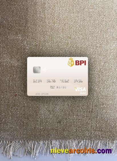 Philippines Bank Of The Philippine Islands Visa Debit Card Photolook Front Template