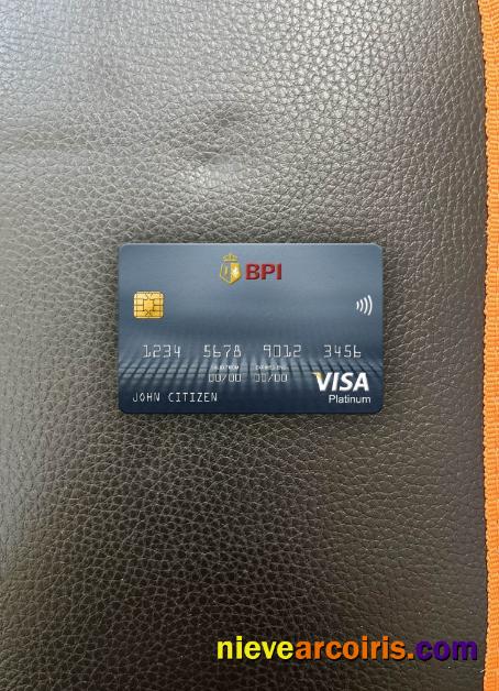 Philippines Bank Of The Philippine Islands Visa Platinum Card Photolook Front Preview