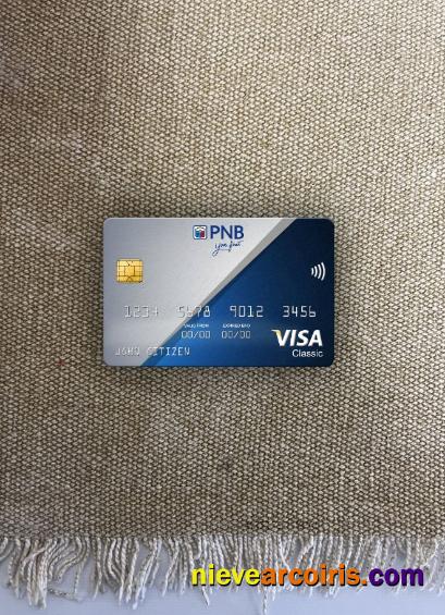 Philippines National Bank (PNB) Visa Classic Card Photolook Front Sample